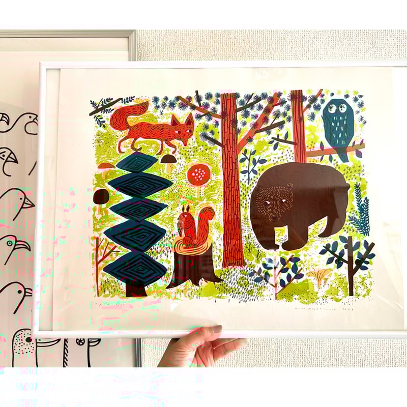 Matti Pikkujämsä アート Metsikko 9/12 シルクスクリーン /