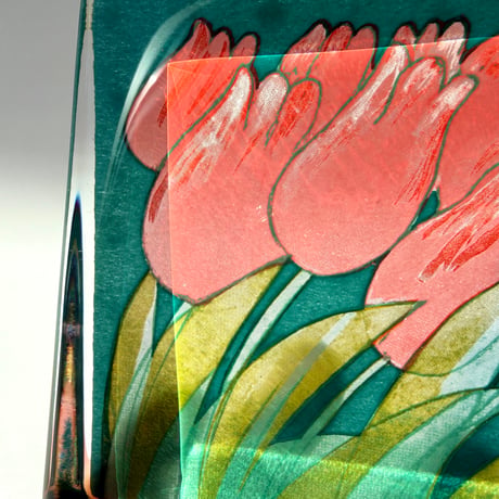 iittala イッタラ Heljä Liukko-Sundström チューリップ ガラスカード 大サイズ