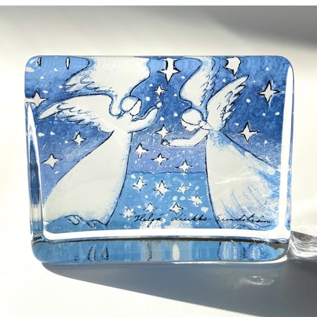イッタラ Helja Liukko-Sundstrom  2人の天使 iittala ガラスカード
