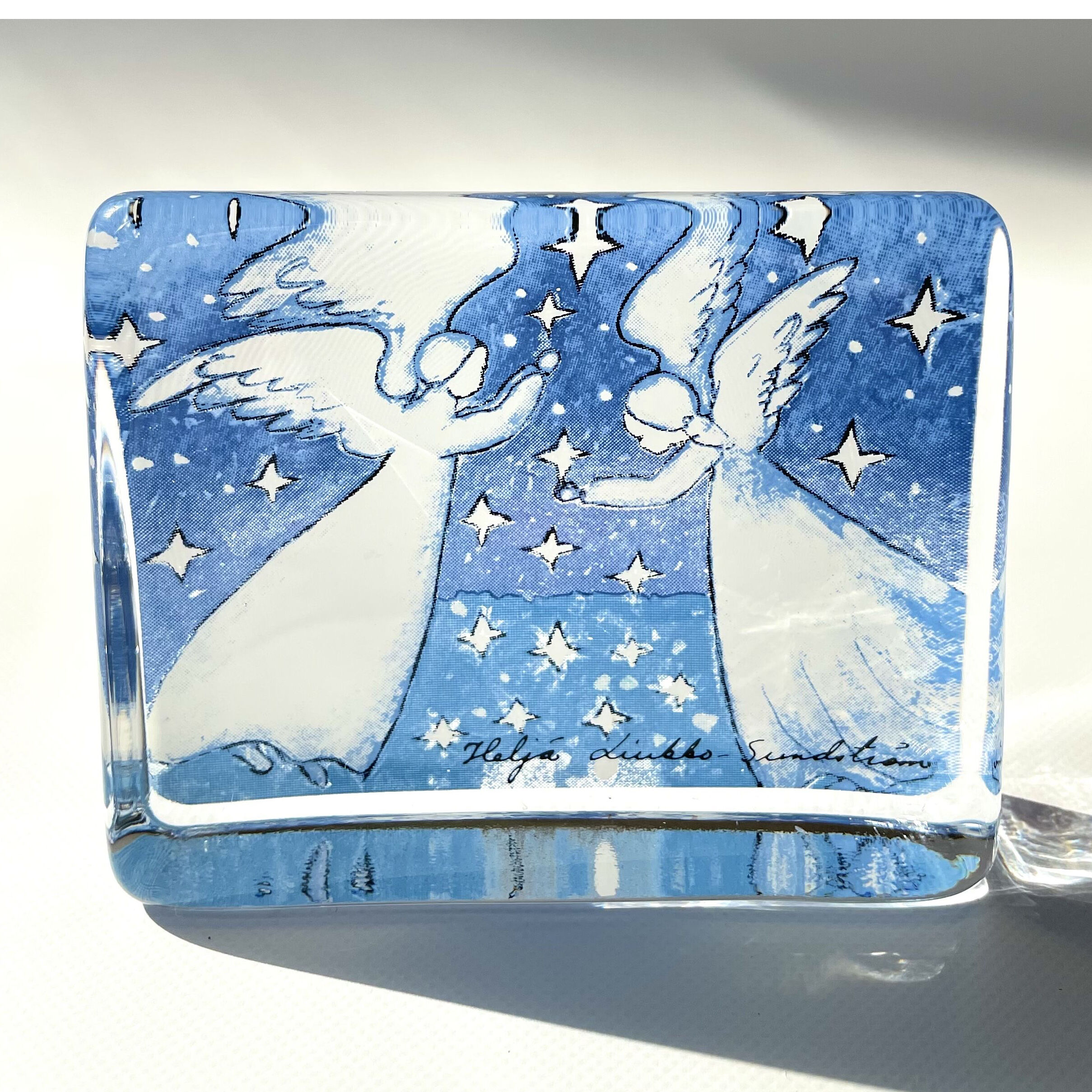 イッタラ Helja Liukko-Sundstrom 2人の天使 iittala ガラスカ