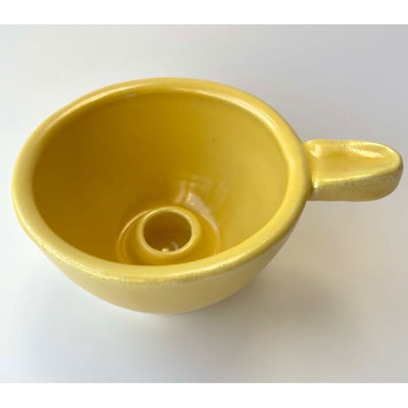 Kupittaan Savi 陶器製 キャンドルホルダー イエロー
