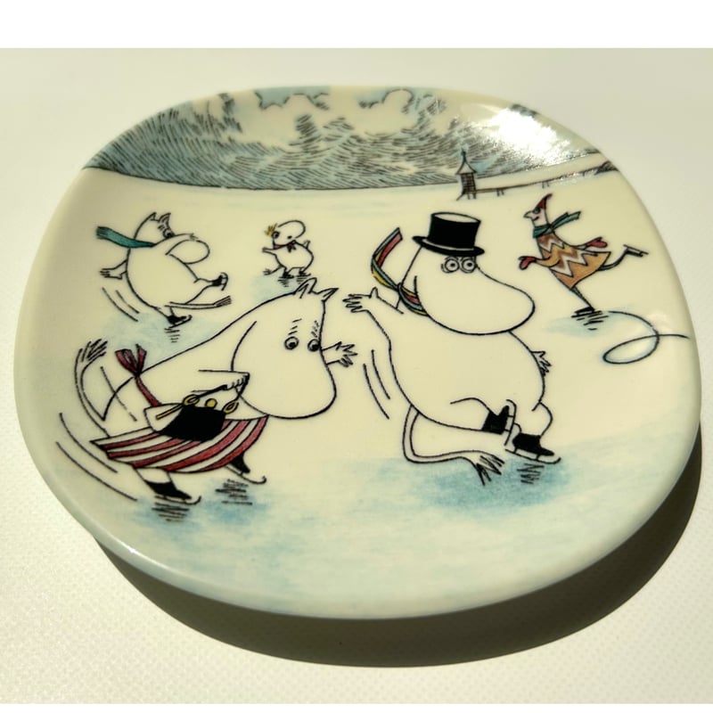 ARABIA ムーミン ウォールプレート On Slippery Ice アラビア