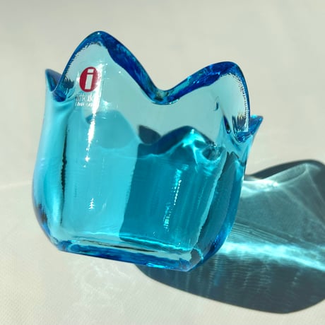 iittala Jorma Vennola Tulip ライトブルー Lサイズ キャンドルホルダー / イッタラ ヨルマ・ヴェンノラ