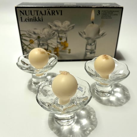 Nuutajarvi Kerttu Nurminen Leinikki キャンドルホルダー　ケルットゥ・ヌルミネン