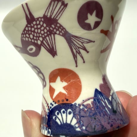 Heini Riitahuhta 鳥＆フルーツモチーフ 2way cup ① ヘイニ・リータフフタ