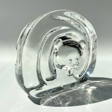 iittala  Jorma Vennola クマ ガラスのオブジェ アッシュトレイ KARHU