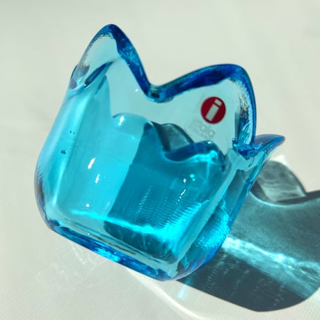 iittala Jorma Vennola Tulip ライトブルー Lサイズ キャンドルホルダー / イッタラ ヨルマ・ヴェンノラ