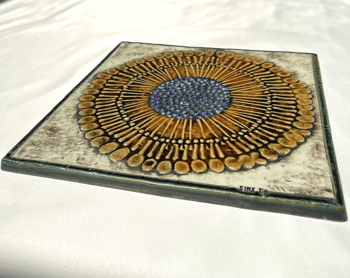 リサラーソン UNIK ひまわり Solros 陶板 Lisa Larson | Kirsik