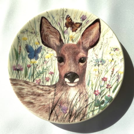M様 ご予約品 ARABIA Fauna プレート 鹿 Tuula Lappalainen シカ 送料込