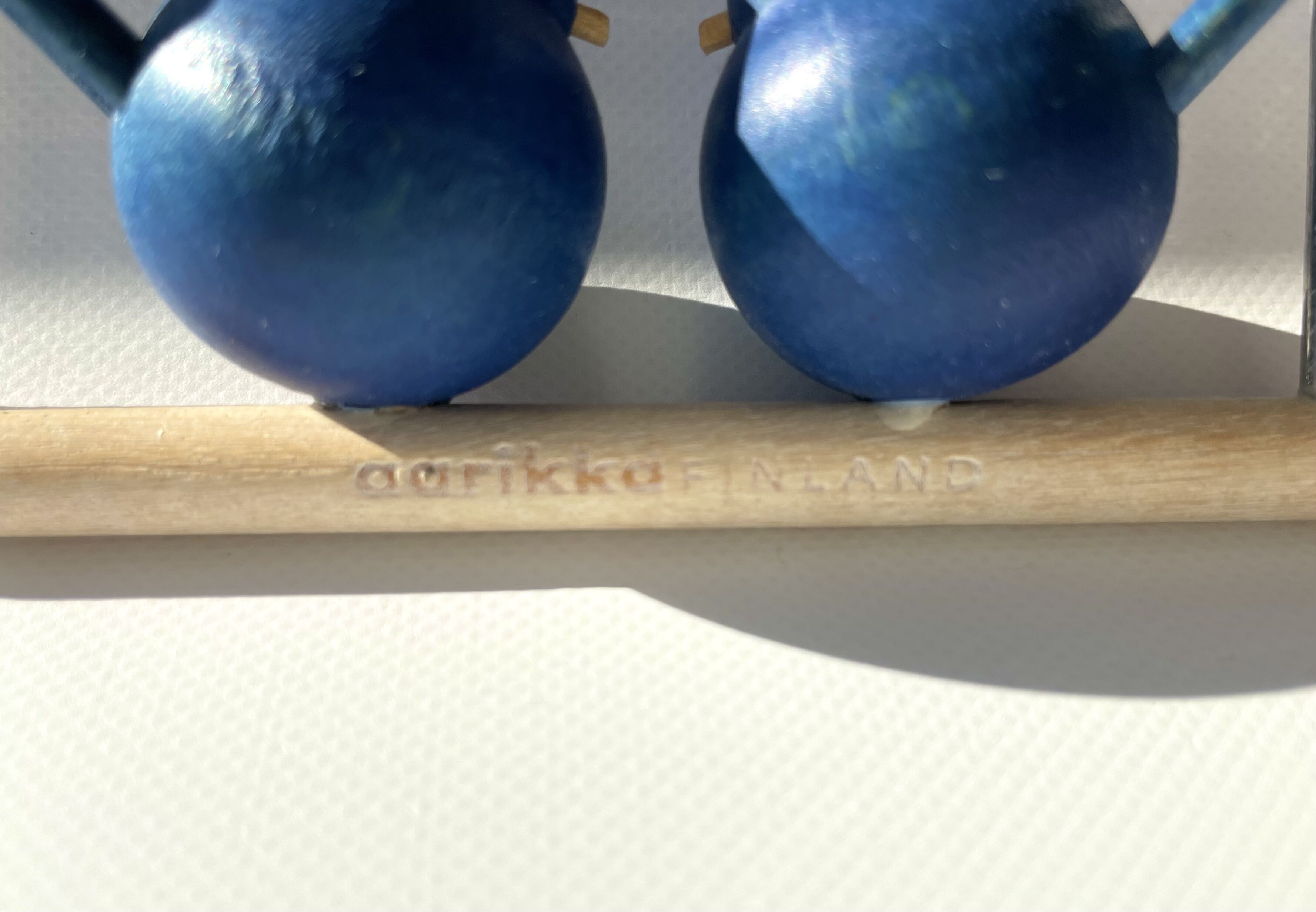 aarikka/アーリッカ ヴィンテージ モビール 2羽の小鳥 ブルー