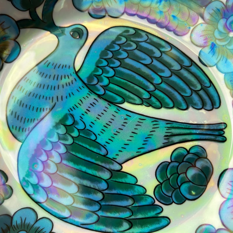 レア！ARABIA アラビア 鳥 オーバルプレート33cm