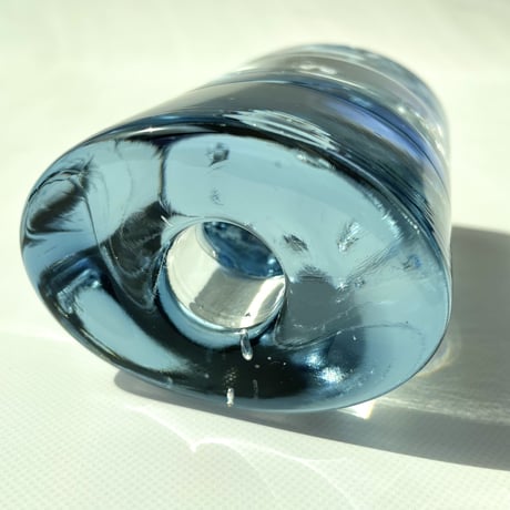 iittala Timo Sarpaneva Arktia / 淡いブルー オーバル キャンドルスタンド / ティモ・サルパネヴァ