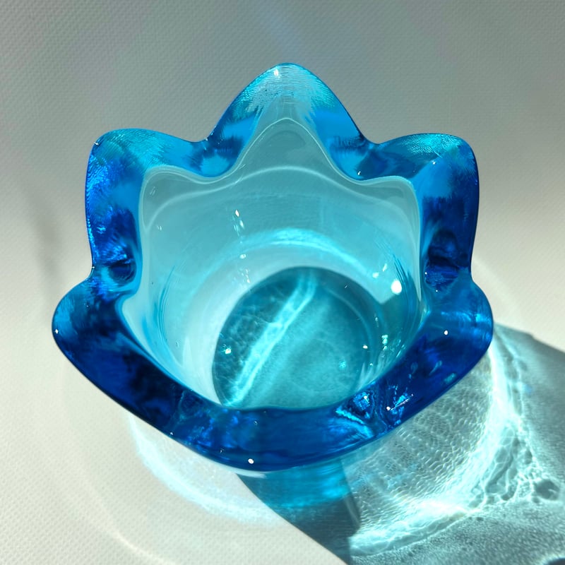 iittala Jorma Vennola Tulip ライトブルー Lサイズ キャンドルホル