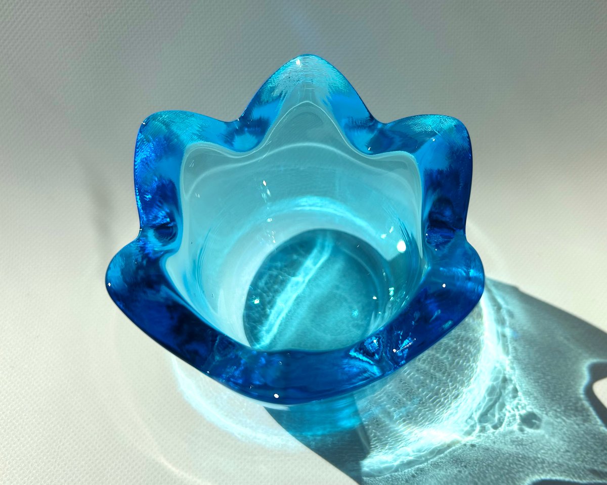 iittala Jorma Vennola Tulip ライトブルー Lサイズ キャンドルホル
