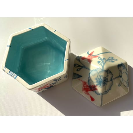 A様 ご予約品 Heini Riitahuhta バードモチーフ ヘキサゴンジャー 送料込