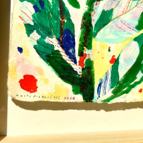 Matti Pikkujämsä アート 花 Mustekukka 額付 送料込