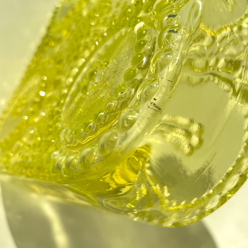 Riihimaen Lasi Nanny Still グラッポニア イエロー ボトル/ ベース