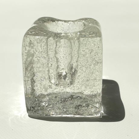 Oiva Toikka Iglu candlestick キャンドルホルダー  クリア  / イグル オイバトイッカ Nuutajarvi
