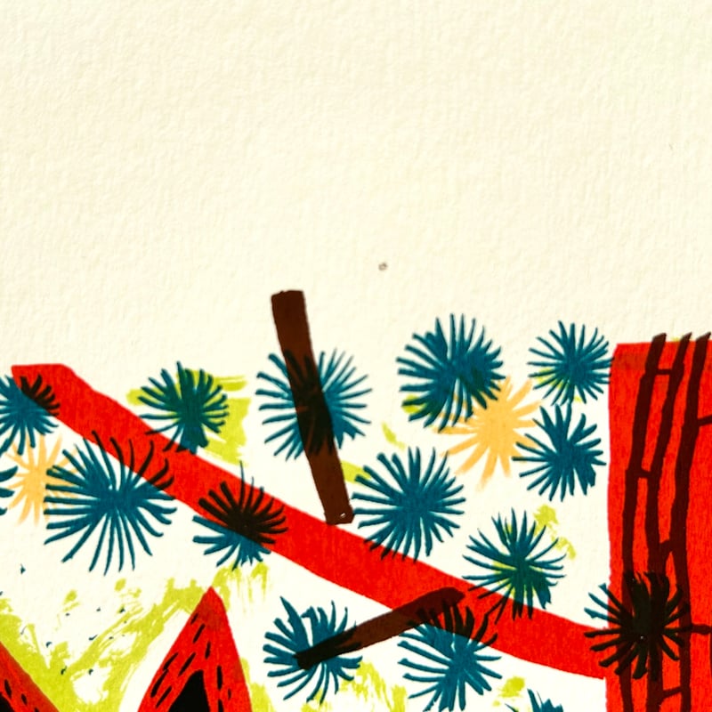 Matti Pikkujämsä アート Metsikko 9/12 シルクスクリーン /