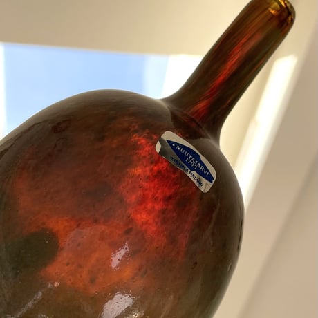 Nuutajarvi ヌータヤルヴィ Oiva Toikka オイバトイッカ mansikkapaikka bottle ブラウン系①