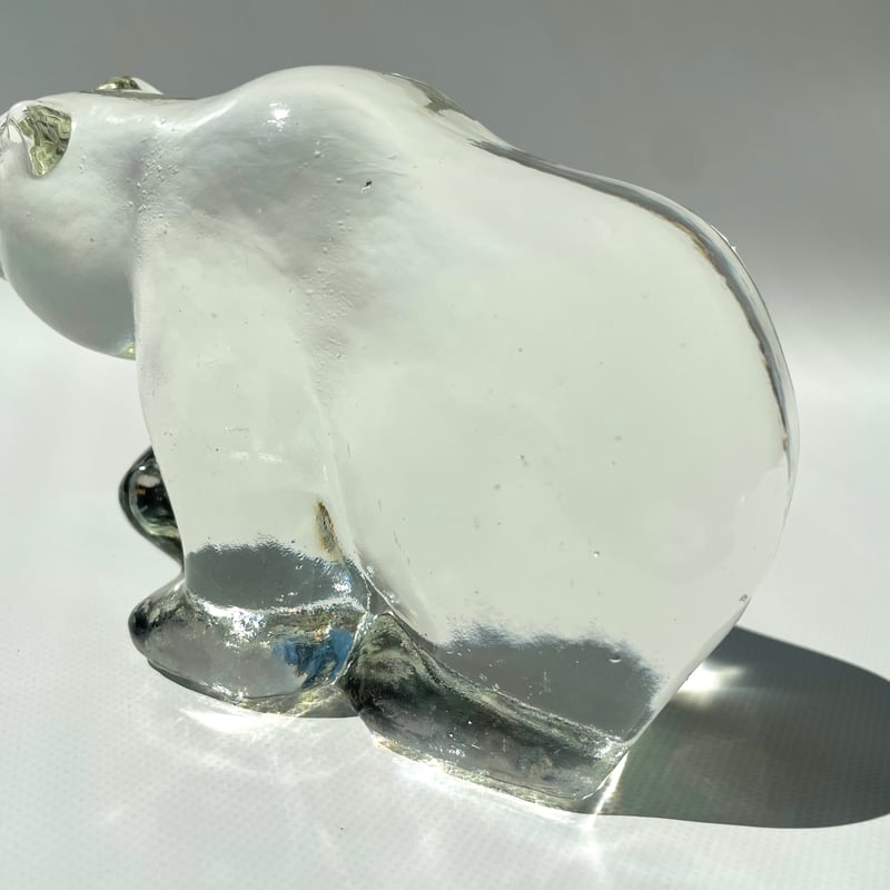 Humppila社 クマ ガラスのオブジェ KARHU | Kirsikkapuu