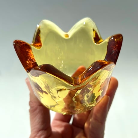 iittala Jorma Vennola Tulip イエロー  Lサイズ キャンドルホルダー / イッタラ ヨルマ・ヴェンノラ