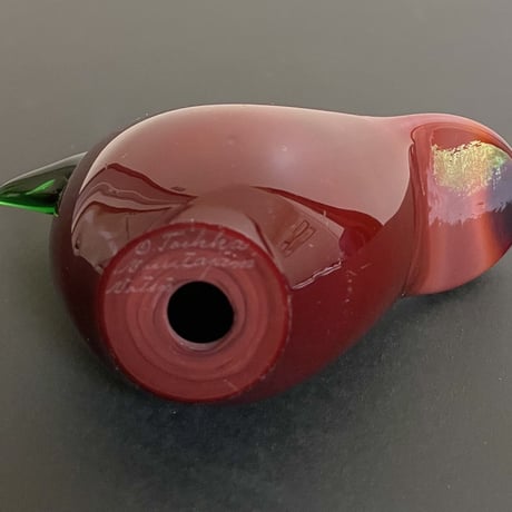 オイバトイッカ vintage Sieppo 70年代 dark red Oiva Toikka nuutajarvi