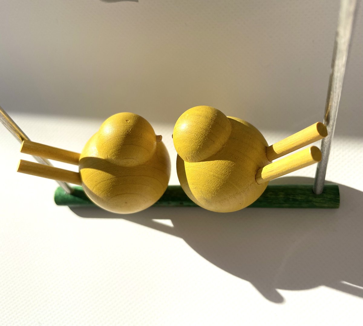 aarikka/アーリッカ ヴィンテージ モビール 2羽の小鳥 イエロー