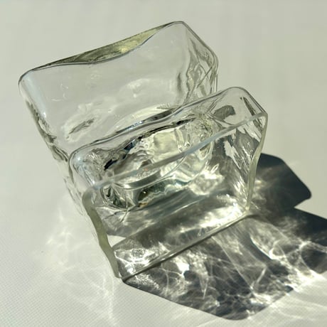 Riihimaen lasi リーヒマエン・ラシ Helena Tynell ヘレナ・ティネル Pala  Mサイズ クリア ベース