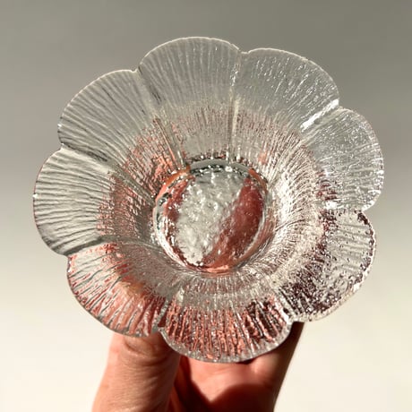 Mäntsälän Lasisepät Pertti Kallioinen 花　キャンドルホルダー