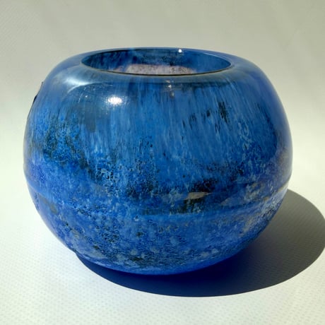 Nuutajarvi ヌータヤルヴィ Pilvi キャンドルホルダー ブルー A