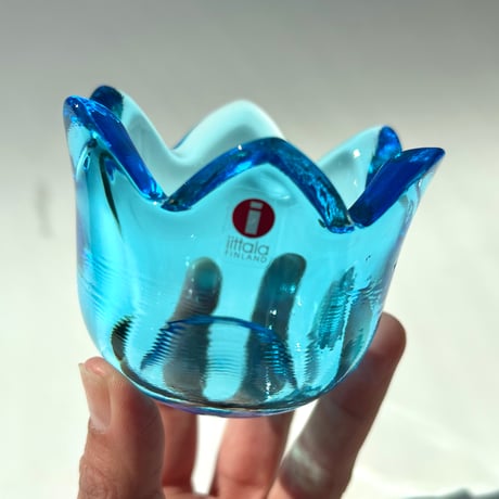 iittala Jorma Vennola Tulip ライトブルー Lサイズ キャンドルホルダー / イッタラ ヨルマ・ヴェンノラ