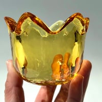 iittala Jorma Vennola Tulip イエロー  Lサイズ キャンドルホルダー / イッタラ ヨルマ・ヴェンノラ