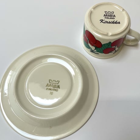ARABIA Kirsikka Coffee C&S ① アラビア