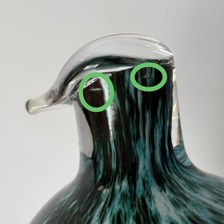 Oiva Toikka 1983 Green bird Nuutajarvi オイバ・トイッカ 送料込