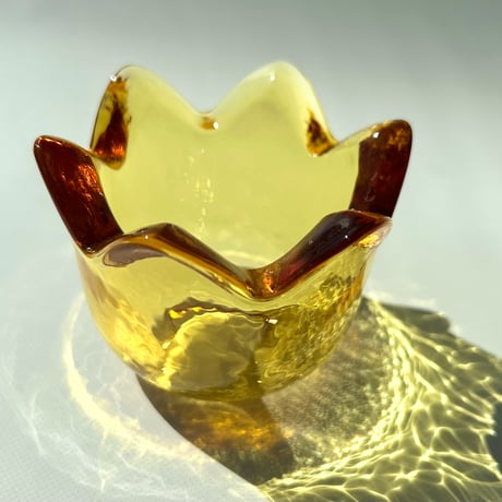 iittala Jorma Vennola Tulip イエロー  Lサイズ キャンドルホルダー / イッタラ ヨルマ・ヴェンノラ