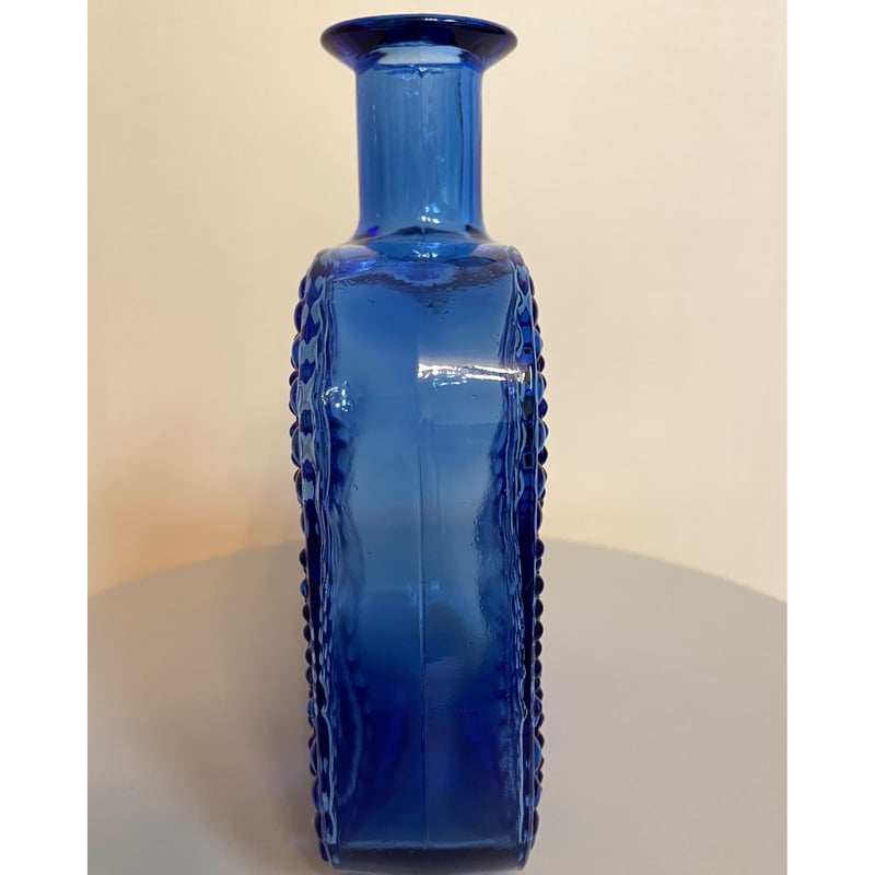 Riihimaen Lasi グラッポニア ブルー ボトル/ ベース ② | Kirsikkapuu