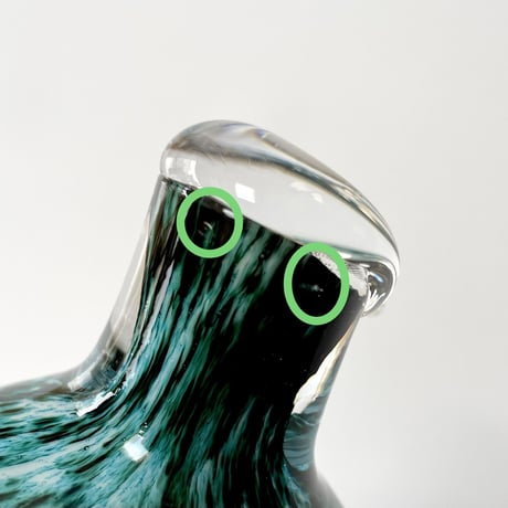 Oiva Toikka 1983 Green bird Nuutajarvi オイバ・トイッカ 送料込