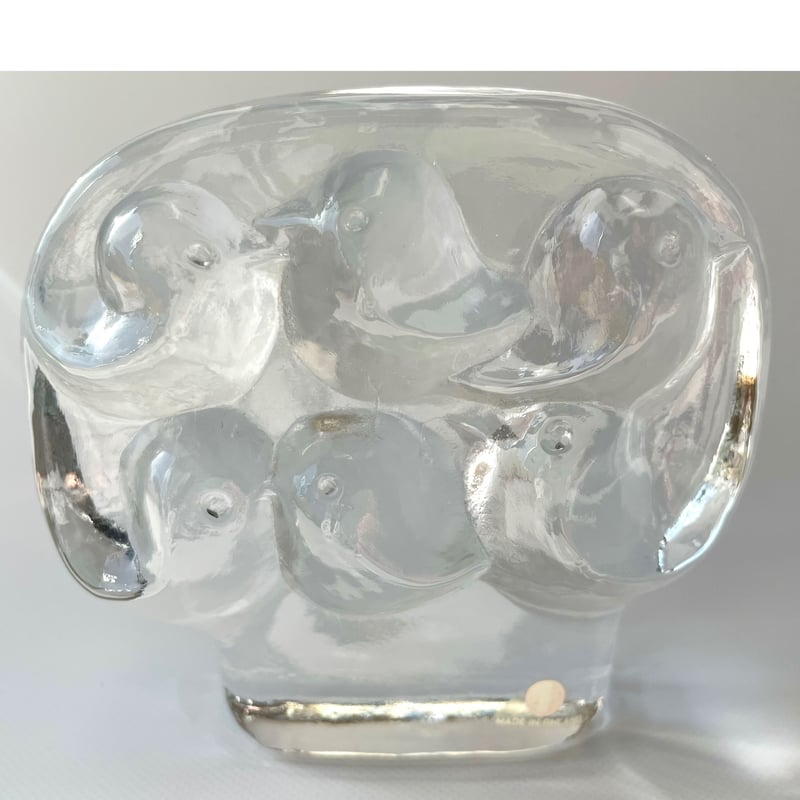  ヨルマ・ヴェンノラ ガラス吹きの職人　2つ iittala Jorma Vennola ガラス吹きの職人 オブジェ 北欧家具talo