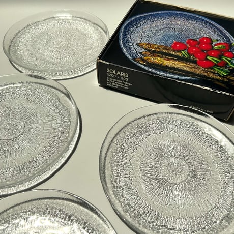 iittala Tapio Wirkkala Solaris（ソラリス）箱付き 4枚入り プレート