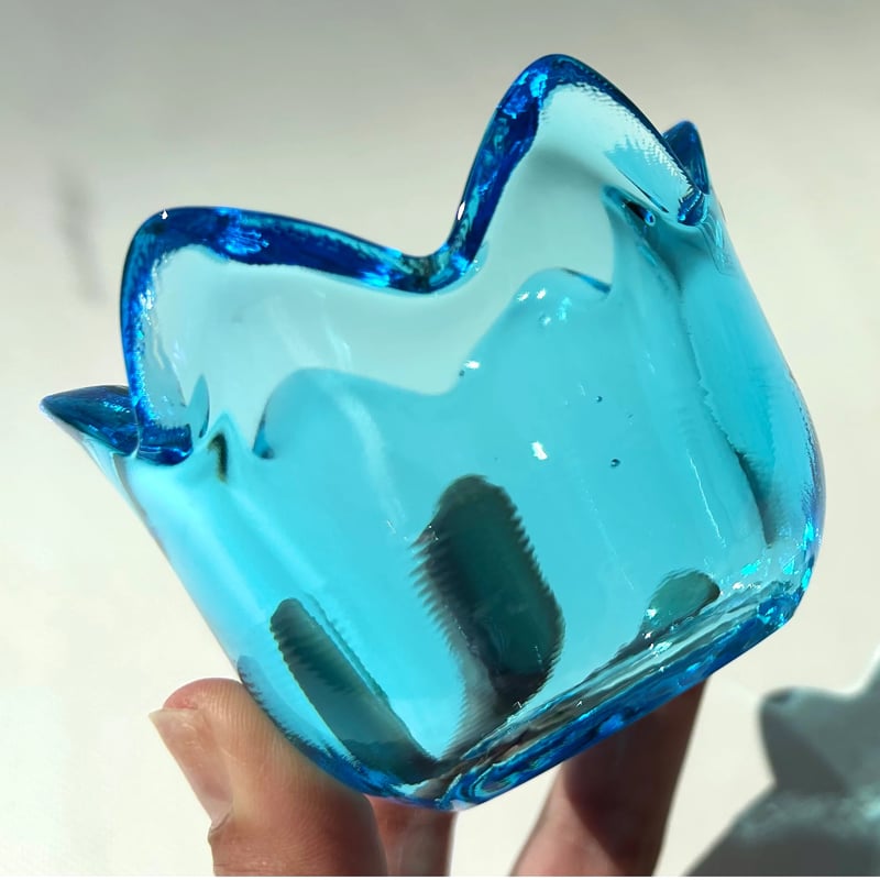 iittala Jorma Vennola Tulip ライトブルー Lサイズ キャンドルホル