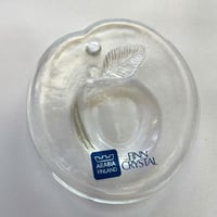 ヌータヤルヴィ ガラス製 りんご クリスマスオーナメント Nuutajarvi シール付き