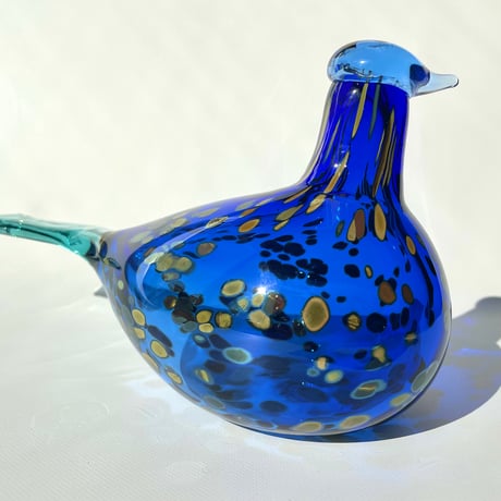 別注 Nuutajarvi  Oiva Toikka バード Sinikki 送料込 / iittala Birds ブルー  オイバ・トイッカ