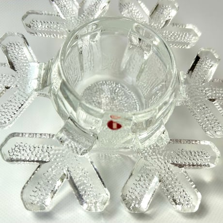 iittala イッタラ Valto Kokko ヴァルト・コッコ 雪の結晶型 キャンドルホルダー