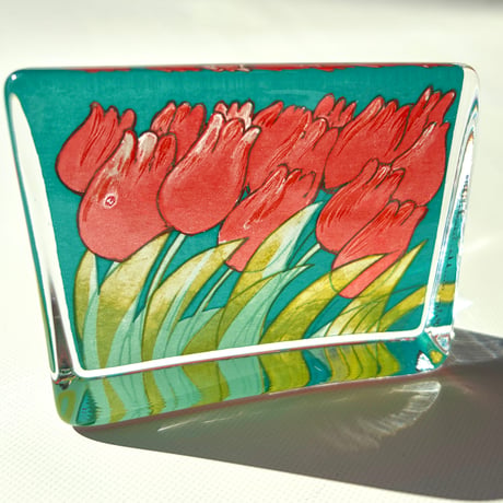 iittala イッタラ Heljä Liukko-Sundström チューリップ ガラスカード 小サイズ