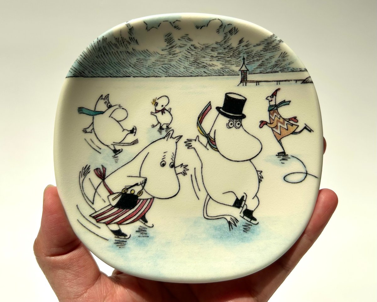 ARABIA ムーミン ウォールプレート On Slippery Ice アラビア | Kir