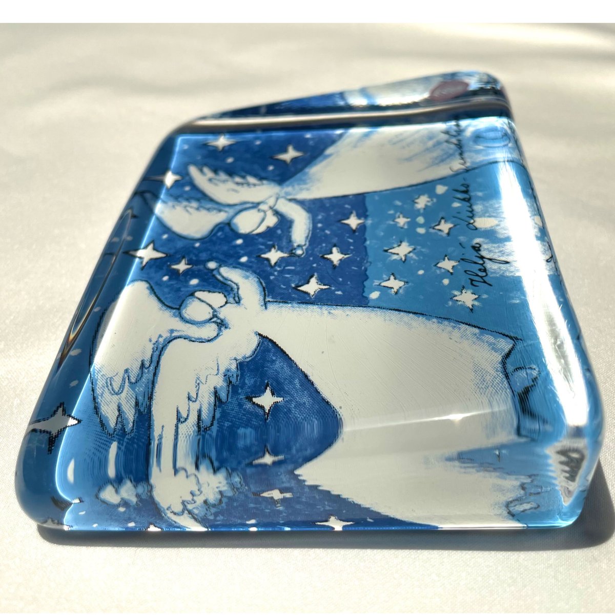  Helja Design ガラスカード 3人の天使 iittala Helja Design ガラスカード 3人の天使 工芸品