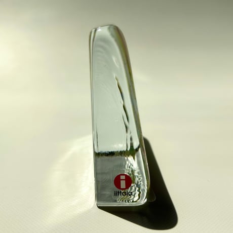Iittala イッタラ ムーミン ガラスカード " Onnellinen Muumipeikko"