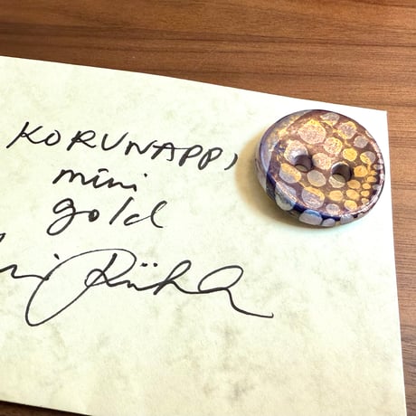 Heini Riitahuhta  Koru Nappi 小サイズ ゴールド② / ヘイニ・リータフフタ コルナッピ