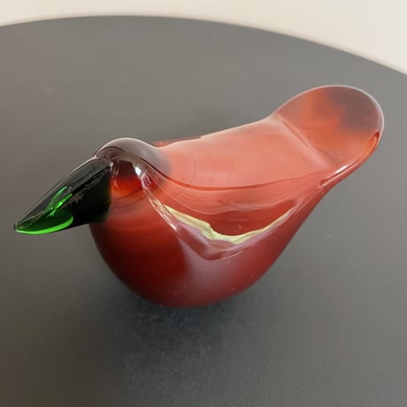 オイバトイッカ vintage Sieppo 70年代 dark red Oiva Toikka nuutajarvi